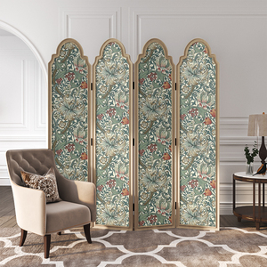 法式屏风朱伊纹隔断客厅折叠移动别墅家用遮挡装饰艺术背景墙