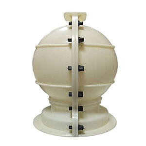 17公分水泥制品塑料模具阳台圆球挡车磨具好起膜构件风水球大学