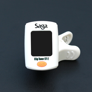 saga民谣吉他调音器尤克里里小提琴通用正品电子初学者专用校音.