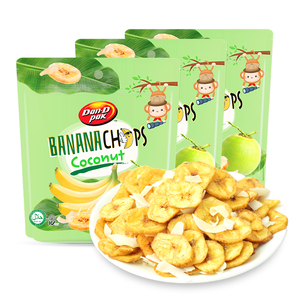 【烈儿宝贝推荐】越南进口丹帝椰子香蕉片脱水果干脆片干果零食