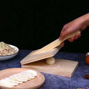 压饺子皮家用擀饺子皮小型实木米粑米饺压板压皮器压包子模具