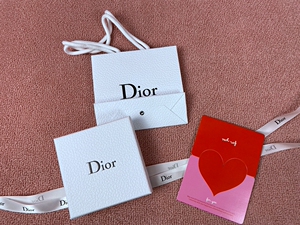 专柜迪奥礼盒空盒子 dior口红纸袋 礼品袋 香水袋 口红盒包装袋子