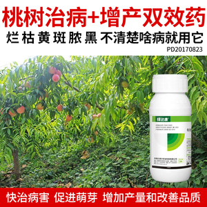 桃树病全治专用药乙蒜素增产增收黑斑炭疽病霜霉根腐病农药杀菌剂