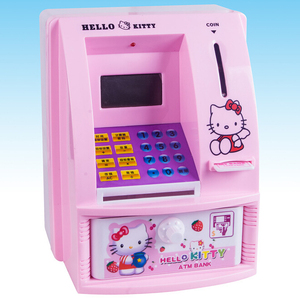 密码箱智能儿童提款机实用超大存钱迷你atm储蓄罐玩具创意男童取