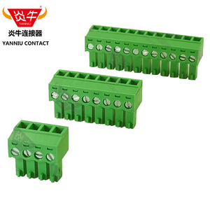 绿色YN15EDGK/KF2EDGK/EC381V/MC1.5-ST炎牛PCB接线端子3.81mm