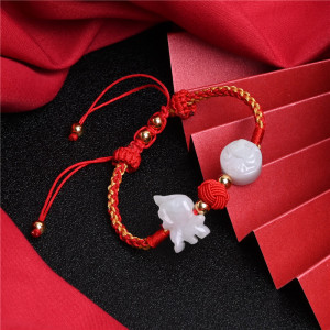 男士黄金麒麟手链