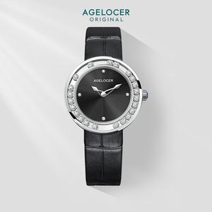 艾戈勒官方正品手表钻石女士中国潮流气质时尚石英女表真皮腕表