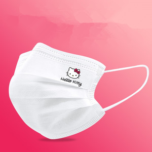 哈喽kt口罩卡通大人凯蒂猫防尘口鼻罩女童hallo kitty一次性口罩