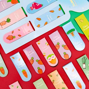 保卫萝卜磁性书签创意卡通可爱高颜值食物蔬菜造型精美玉米茄子树学生