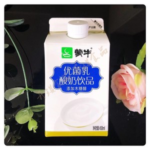 蒙牛优菌乳酸奶饮品无蔗糖458ml杀菌型乳酸菌饮品酒店牛奶