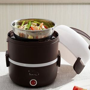 电蒸饭锅上班族热饭多层多功能电热饭盒保温蒸煮热饭器迷你小型