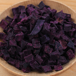 紫薯粒干脱水低温烘培紫色无油无添加番薯干紫薯丁粒熬粥煮粥杂粮