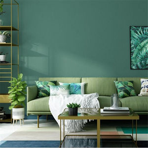 浅绿色灰绿墨绿绿色系墙纸北欧卧室复古绿纯色素色壁纸清新绿(非