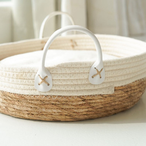 窝编藤式工手织夏约手窝v织藤篮日小窝咪季日本猫吊简编工猫圆编