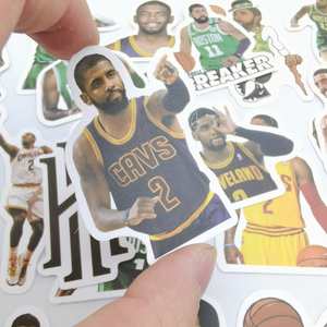 凯里欧文手账贴纸nba篮球明星周边德鲁大叔涂鸦粘贴画防水儿童奖励