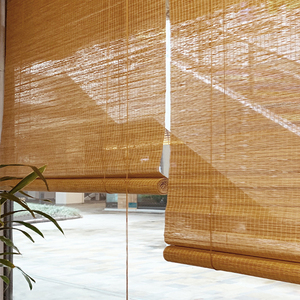 竹帘子门帘窗帘卷帘隔断装饰遮阳日式复古细丝茶室民宿新中式阳台