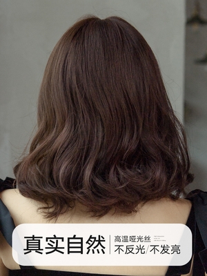 h头长发短长款发头自卷发式微发女然.卷套卷短中齐花全梨肩发假