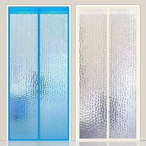 洗澡浴室门帘浴室帘挂帘隔断挡风空调塑胶皮透明间防水家用