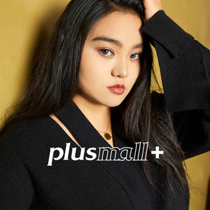 plusmall杨天真大码女装早春新款机织纤绒纱镂空设计胖mm针织开衫