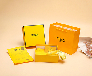 专柜纸袋芬迪fendi礼品袋手提袋衣服包包鞋子购物袋香水包装袋子