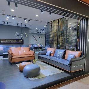 沙发豆大布客厅现代简约现代直排科技小户型框架实木沙发双面免洗