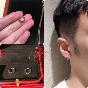 男士卡地亚耳钉