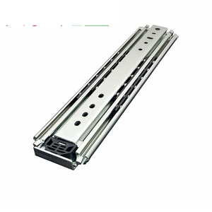76宽重型滑轨三节承重导轨金属抽屉轨道房车货柜机柜用滑槽 52寸1