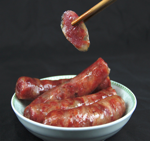 四川巴中通江特产正宗烟熏自制纯猪肉麻辣广味腊肠500克包邮