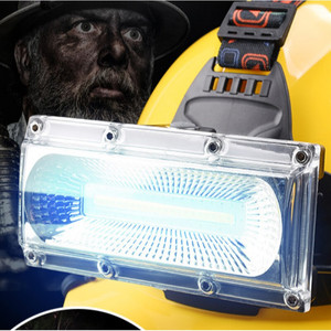 led头灯强光充电灯亮泛光头戴式安全帽矿灯工作户外锂电小号白光|
