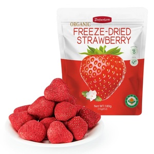 Botherless有机冻干草莓15x12包整颗冻干水果干办公室休闲零食