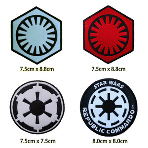 银河帝国 第一秩序 徽章标志布贴 星球大战电影服装绣花刺绣熨贴