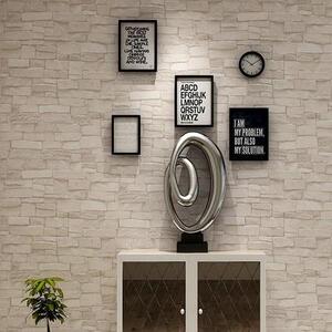 q玄关墙布砖头墙纸自粘仿砖纹图案影视墙饭店装饰画翻新家用贴