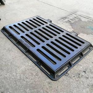 墨铸铁套篦子平箅式双篦偏沟式雨水口三蓖子下水井盖板方形带框