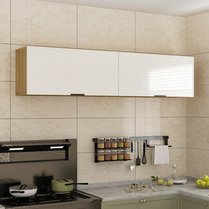 厨房吊柜墙壁柜子家用收纳置物架阳台卫生间上翻柜挂墙式可定制