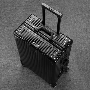 全金属铝镁合金行李箱金男女拉杆箱旅行箱商务万向轮行李箱登机箱