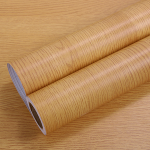 加厚黄色橡木家具翻新贴膜桌面防水自粘贴纸木纹背景纸仿实木贴皮