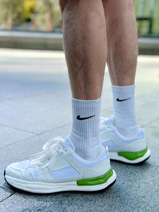 耐克白袜子男短袜