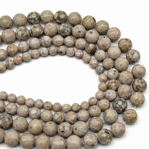 麦饭石散珠子圆珠diy手工编织配件水晶材料男女手链饰品串珠手串