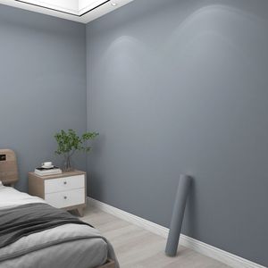 贴墙纸自粘防水防潮壁纸墙面装饰背景卧室灰色家用商用房间高级感