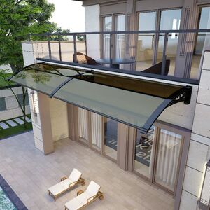 阳光房露台雨棚定制别墅断桥铝封阳台楼顶钢化玻璃房奇点装饰939