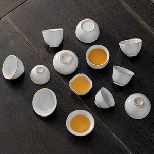 汝窑冰纹主人杯单杯开片个人专用茶杯陶瓷品茗杯功夫茶具茶盏家用
