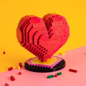 儿童礼物3d立体十二星座水晶拼装积木6岁拼图diy玩具城堡爱心