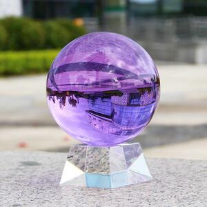 正福品祈招财旺运紫色水晶球1室摆件czb镇宅风水球客厅酒柜办公桌