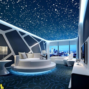 光纤灯束led星空顶吊顶天花板影音室ktv酒吧满天星网红灯卧室氛围