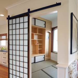 意尚木情定制推拉门谷仓门吊轨门厨房幽灵隐形门格子门单扇实木门