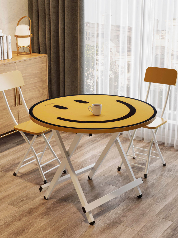 高档可折叠小方桌60x60桌子高折叠桌正方形高脚四方台饭桌餐桌