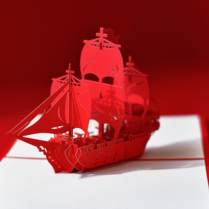 党员政治生日贺卡3d立体手工纸雕创意中国风纪念日卡片定制