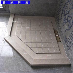 淋浴防滑石板淋浴房底座大理石定制拉槽天然石材淋浴石浴室防滑