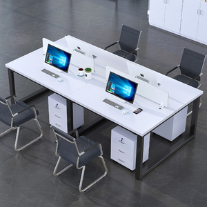 职员办公桌椅组合员工位2/4/6六人四人位屏风卡座办公室电脑桌子