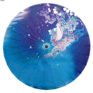 江南油纸伞蓝色浪漫古典防雨伞装修伞舞蹈伞cos道具伞旗袍走秀伞